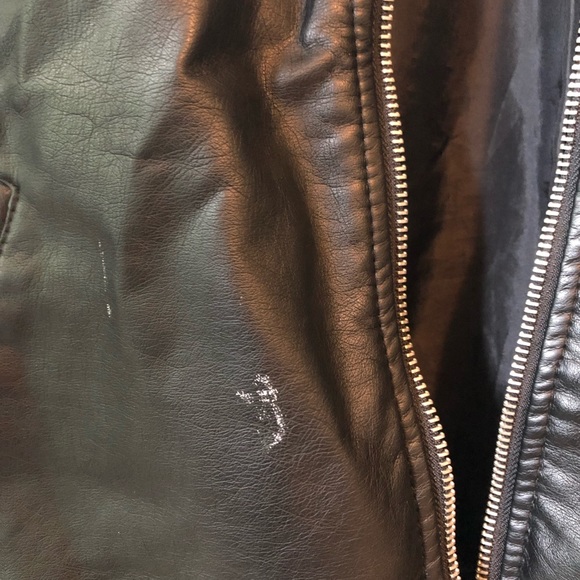 Leather Bomber Jacket - Picture 3 of 4